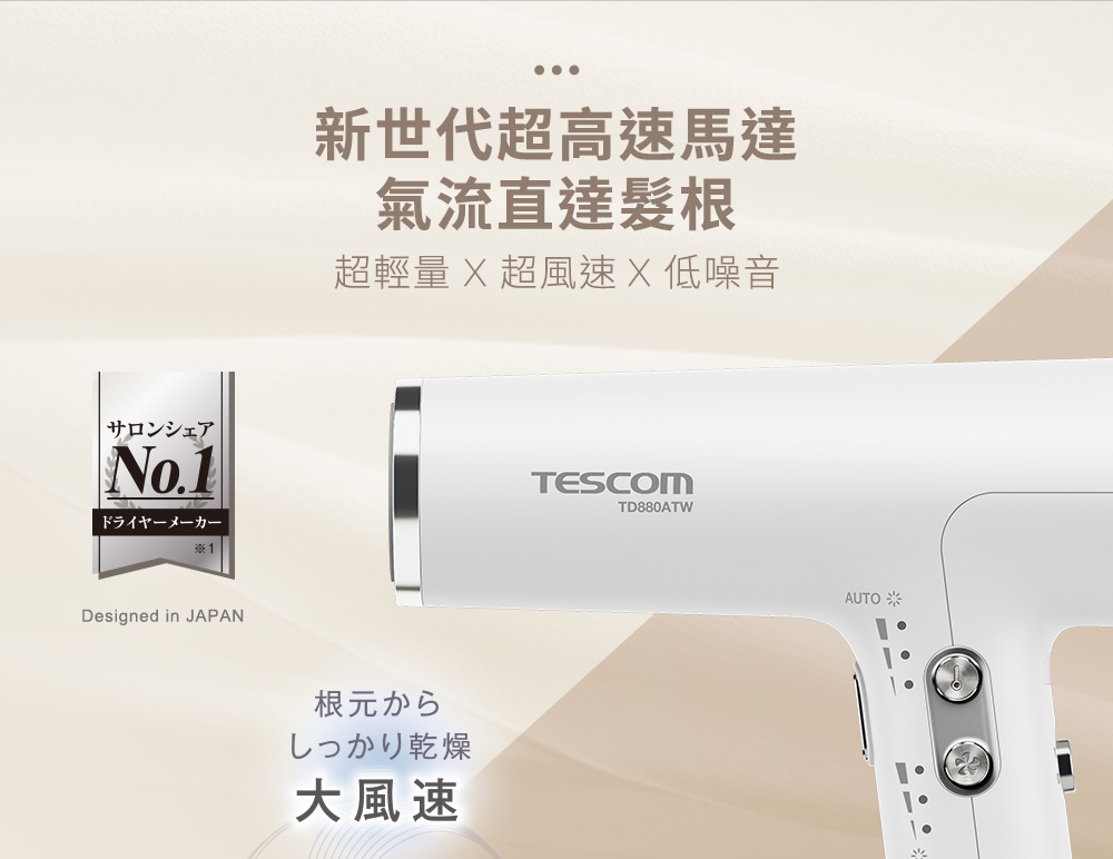 超輕量 X 超風速 X 低噪音