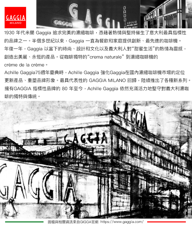 Achille Gaggia75週年慶典時,Achille Gaggia 強化Gaggia在國內濃縮咖啡機市場的定位