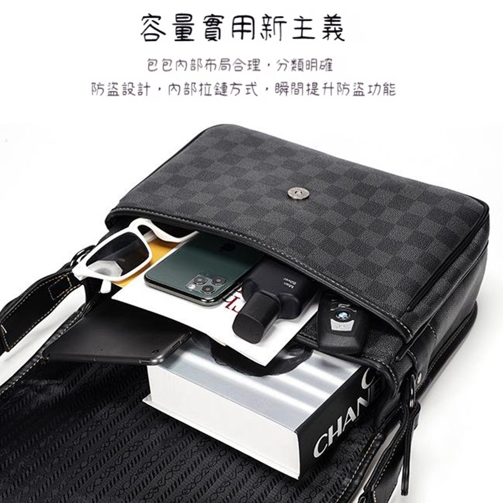容量實用新主義 包包内部布局合理,分類明確 防盜設計,內部拉鏈方式,瞬間提升防盜功能 