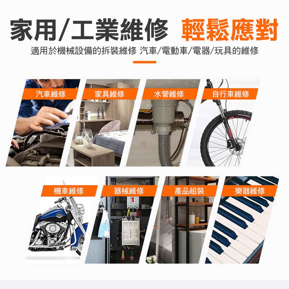 é©ç¨æ¼æ©æ¢°è¨­åçæè£ç¶­ä¿® æ±½è»é»åè»é»å¨ç©å·çç¶­ä¿®