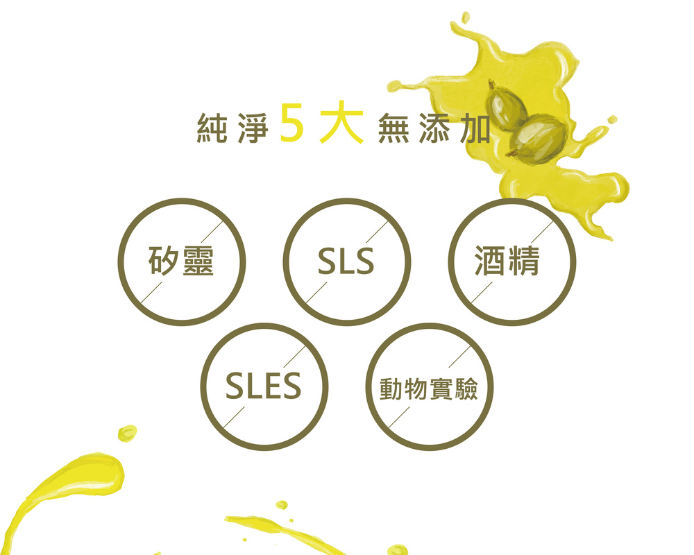 純淨5大無添加 矽靈 酒精 SLES 動物實驗 