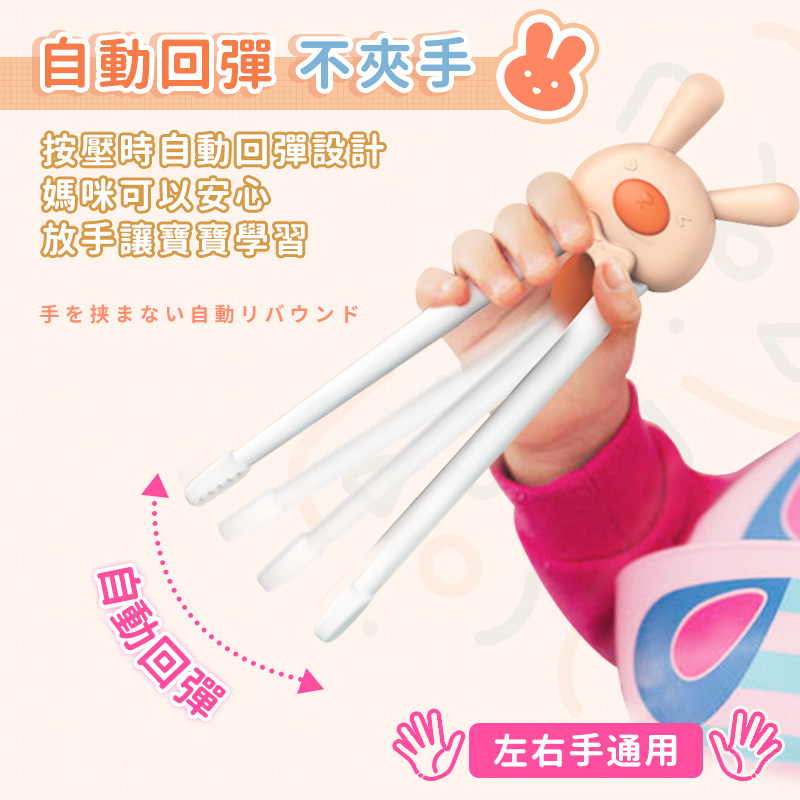 按壓時自動回彈設計