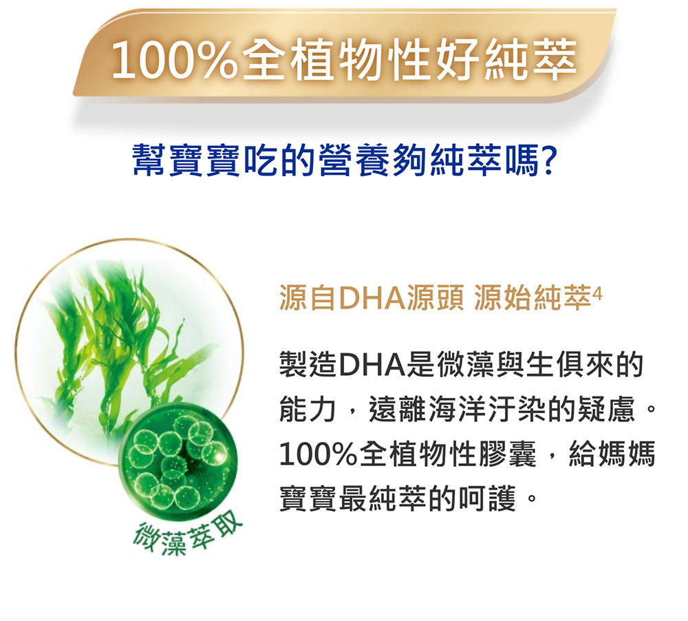 100%全植物性膠囊,給媽媽