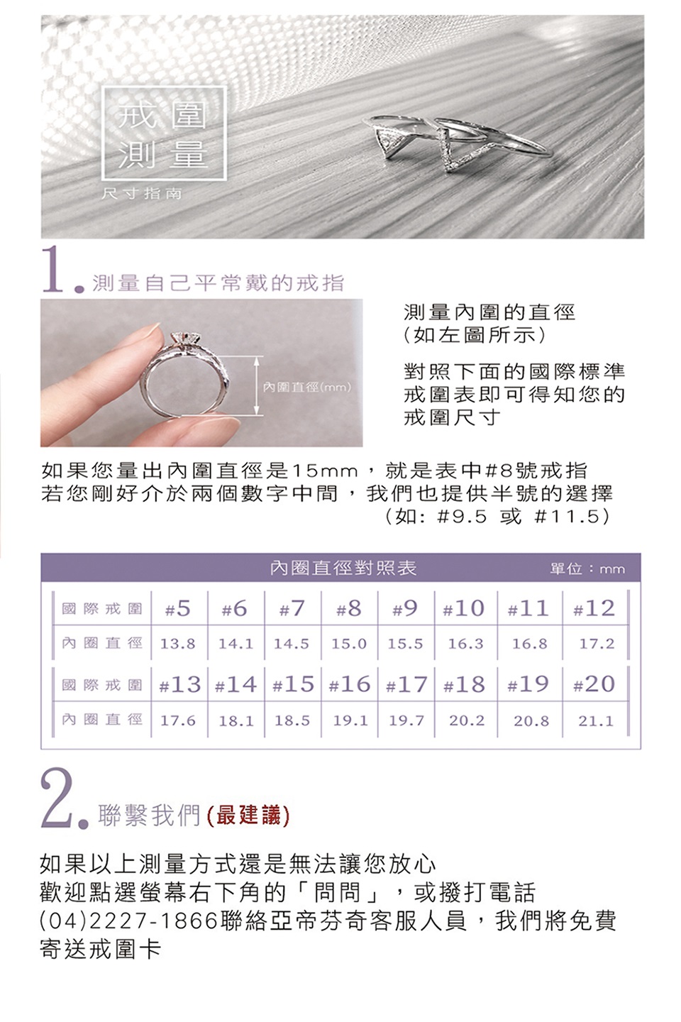 內圈直徑 17.6 18.1 18.5 19.1 19.7 20.2 20.8 21.1