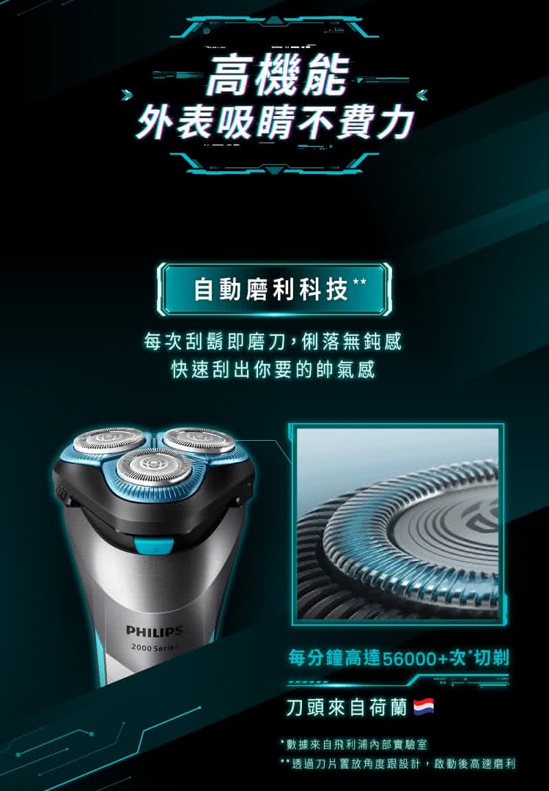 透過刀片置放角度跟設計,啟動後高速南利