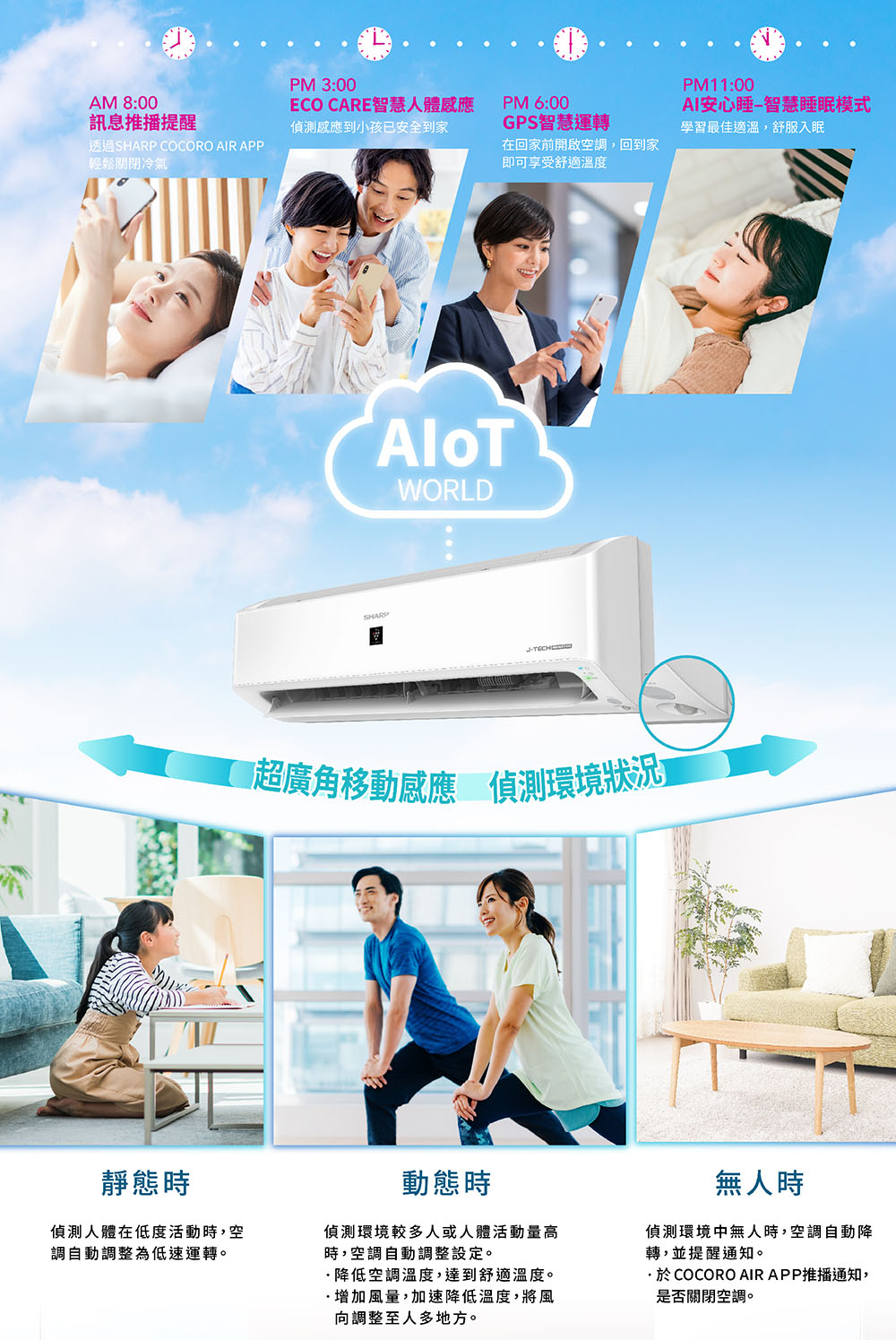 一於COCORO AIR APP推播通知,