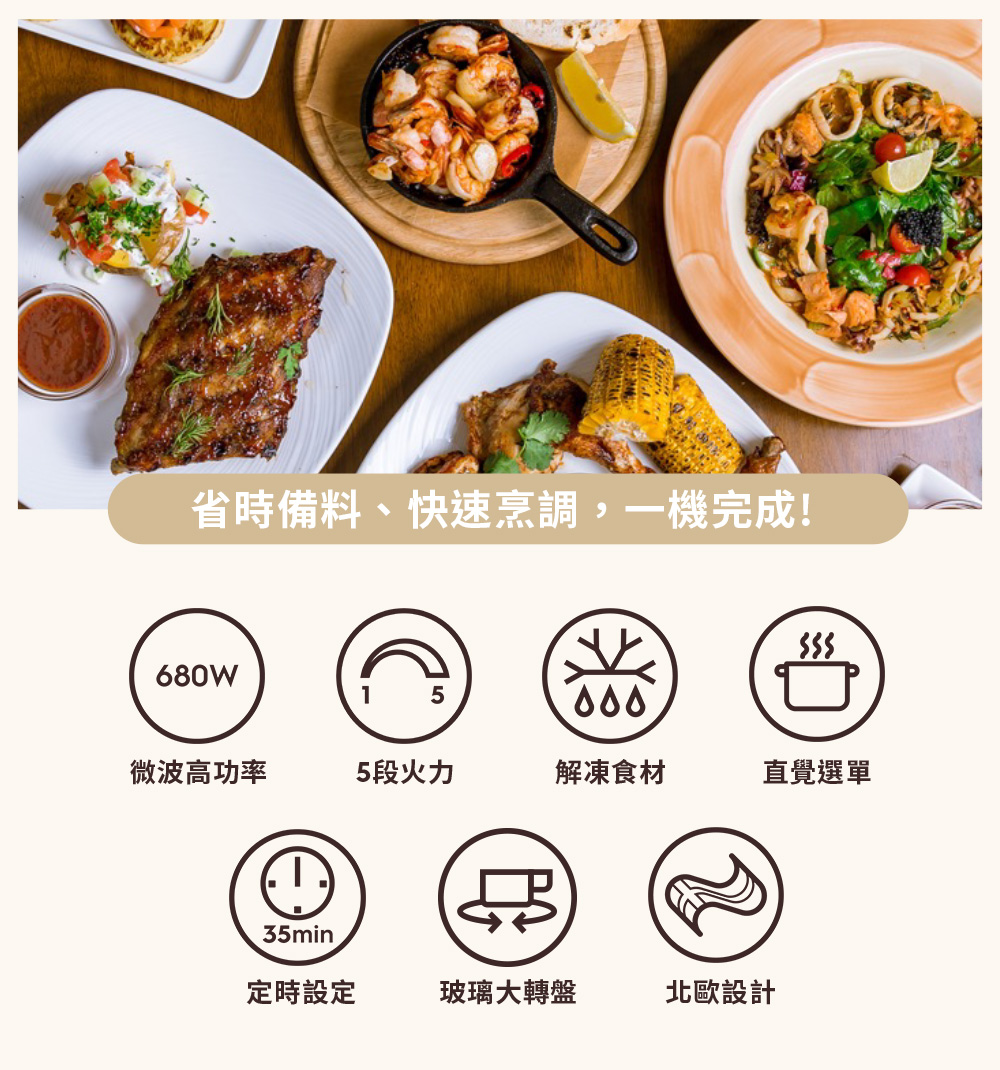 省時備料、快速烹調,一機完成