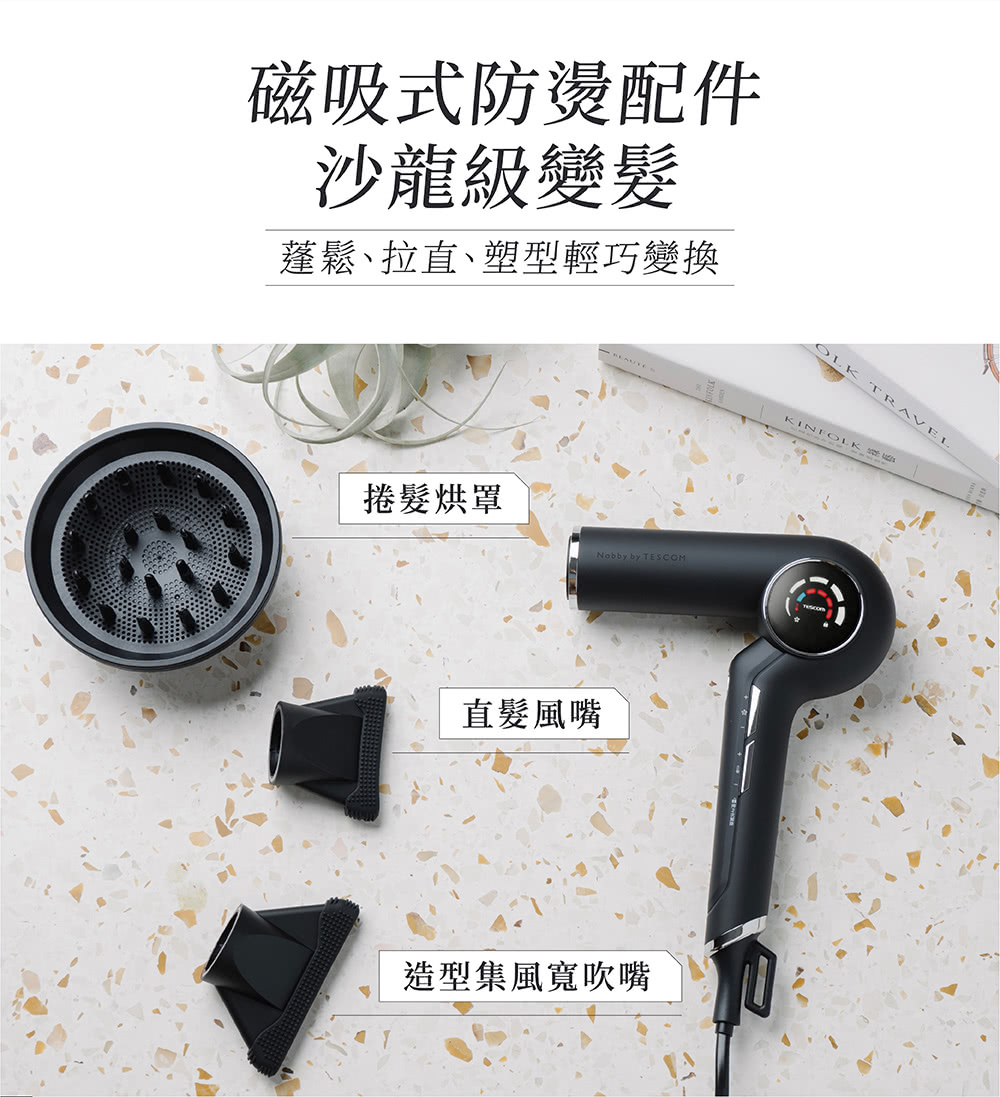 蓬鬆、拉直、塑型輕巧變換