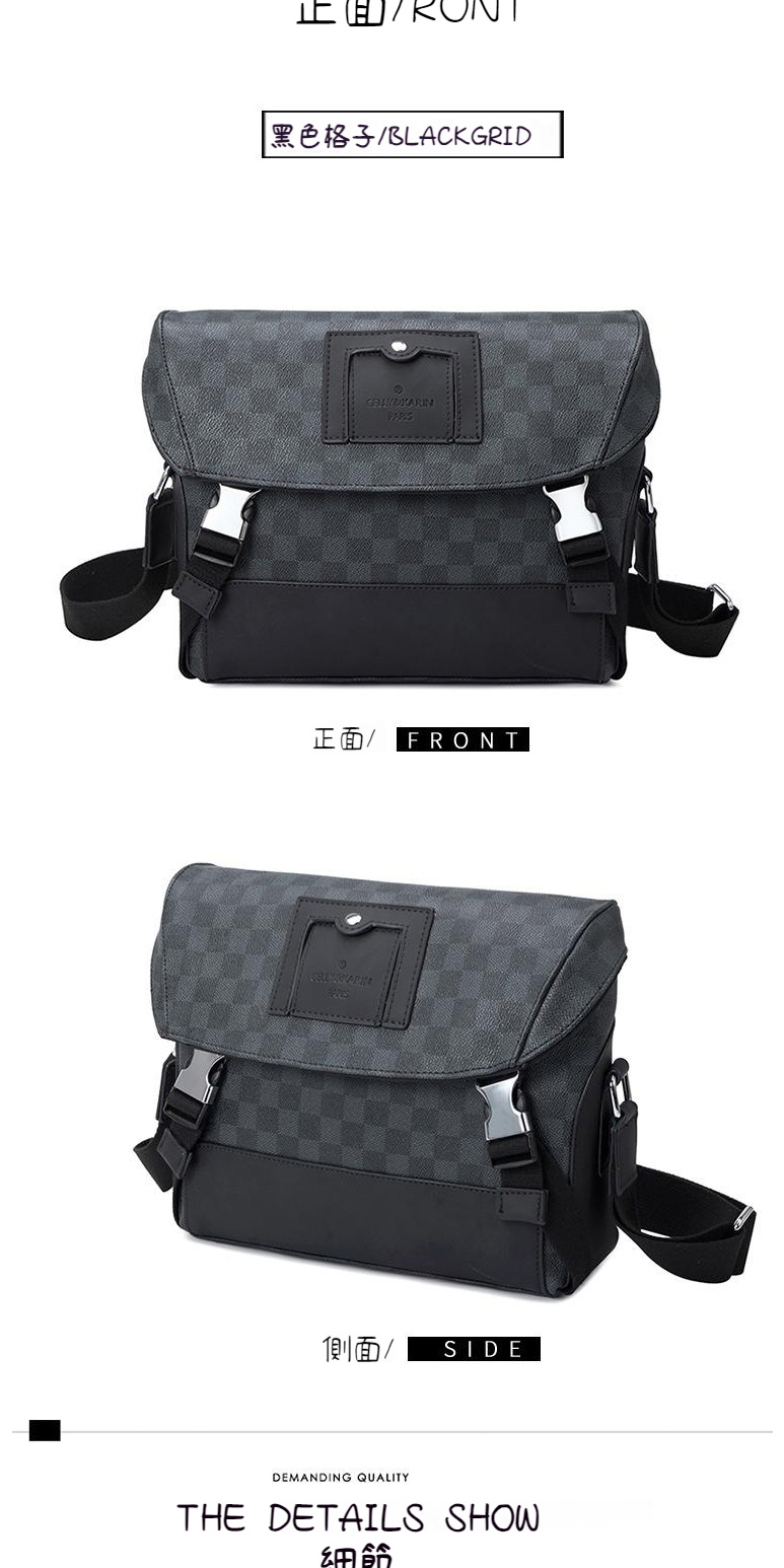 正面 黑色格子BLACKGRID 正面 FRONT 側面 SIDE 细節 
