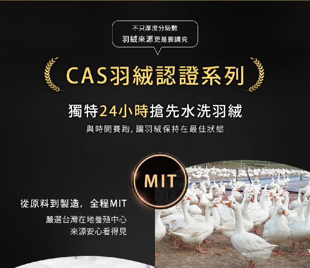 與時間賽跑, 讓羽絨保持在最佳狀態
