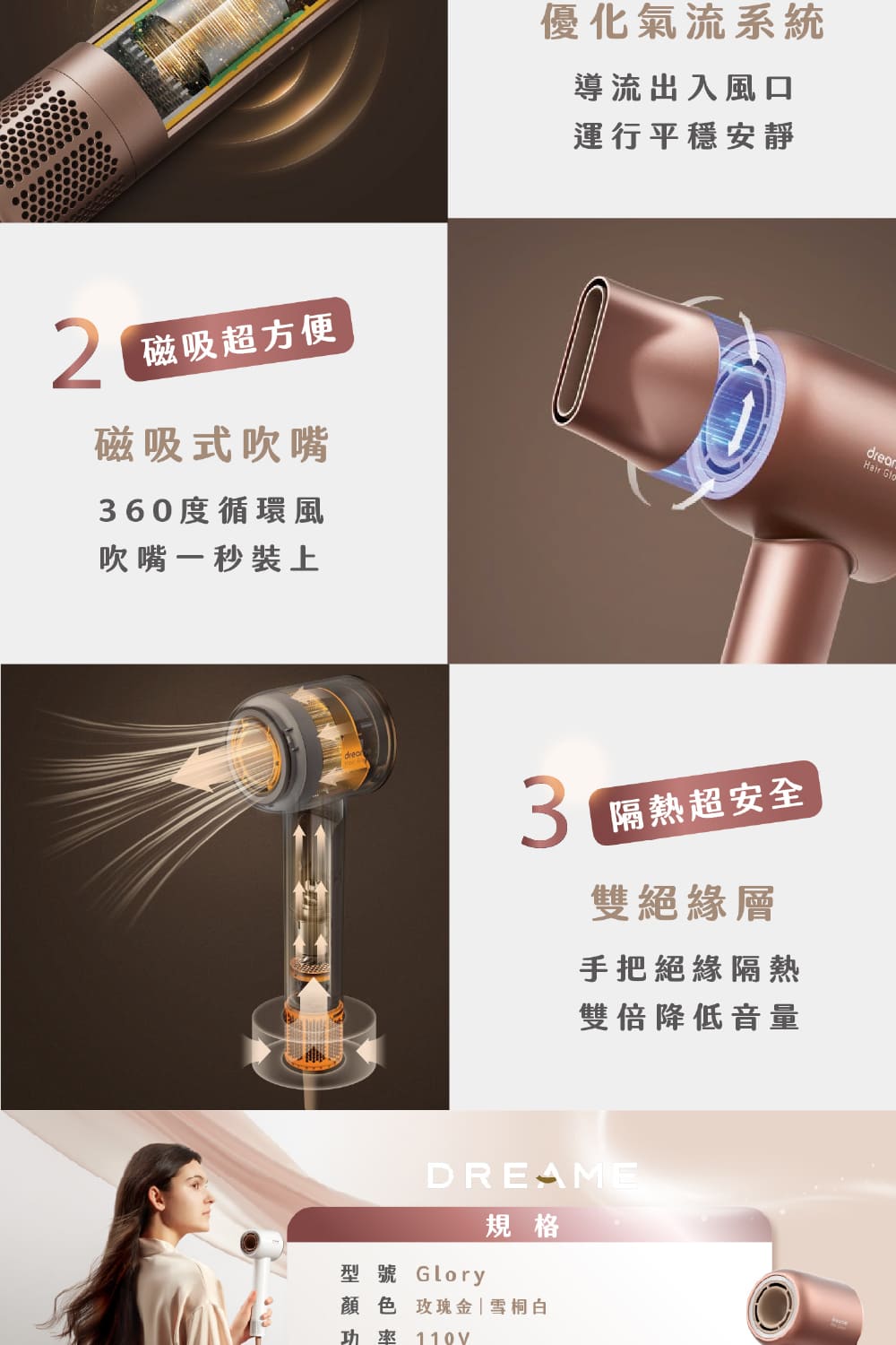 顏色 玫瑰金雪桐白