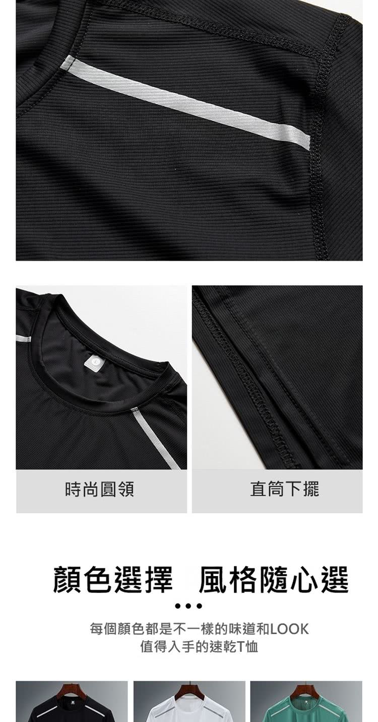 時尚圓領 直筒下擺 顏色選擇風格隨心選 每個顏色都是不一樣的味道和LOOK 值得入手的速乾T恤 