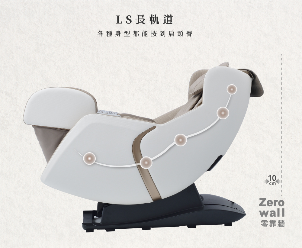 LS長軌道 各種身型都能按到肩頸臀 零靠牆 