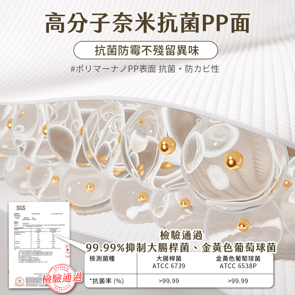 99.99%抑制大腸桿菌、金黃色葡萄球菌