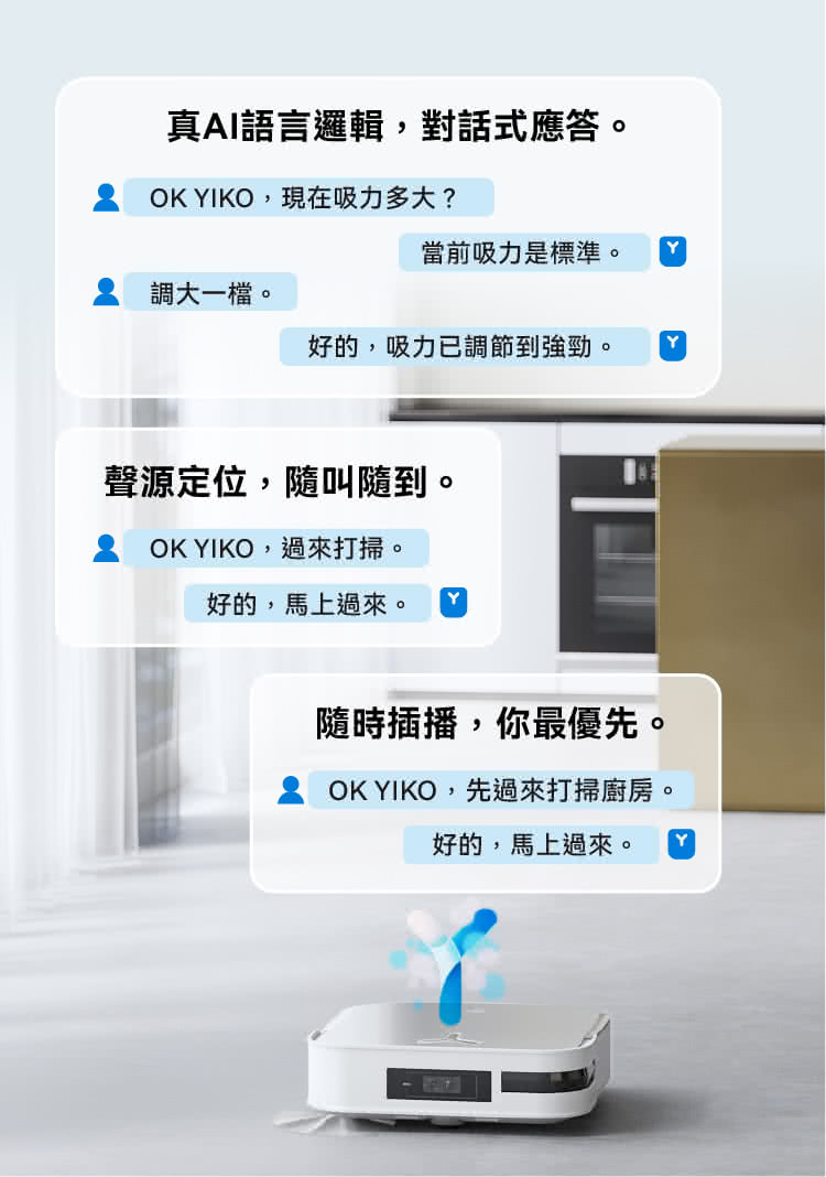 OK YIKO,先過來打掃廚房。