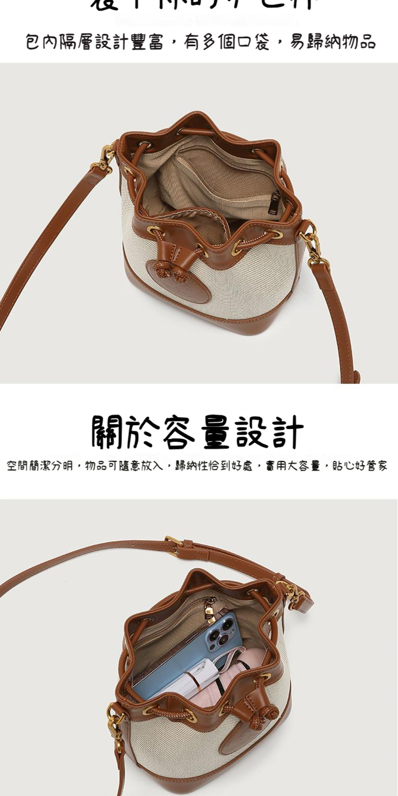 包內隔層設計豐富,有多個口袋,易歸納物品 關於容量設計 空間簡潔分明,物品可隨意放入,歸納性恰到好處,實用大容量,貼心好管家 