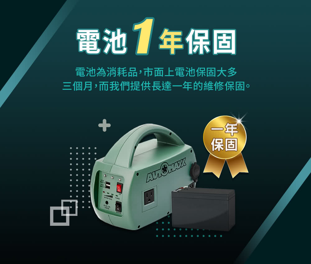 AutoMaxx】DC/AC輕巧便攜手提式儲能電源UP-5HA特仕版(BSMI認證鋰鐵電池