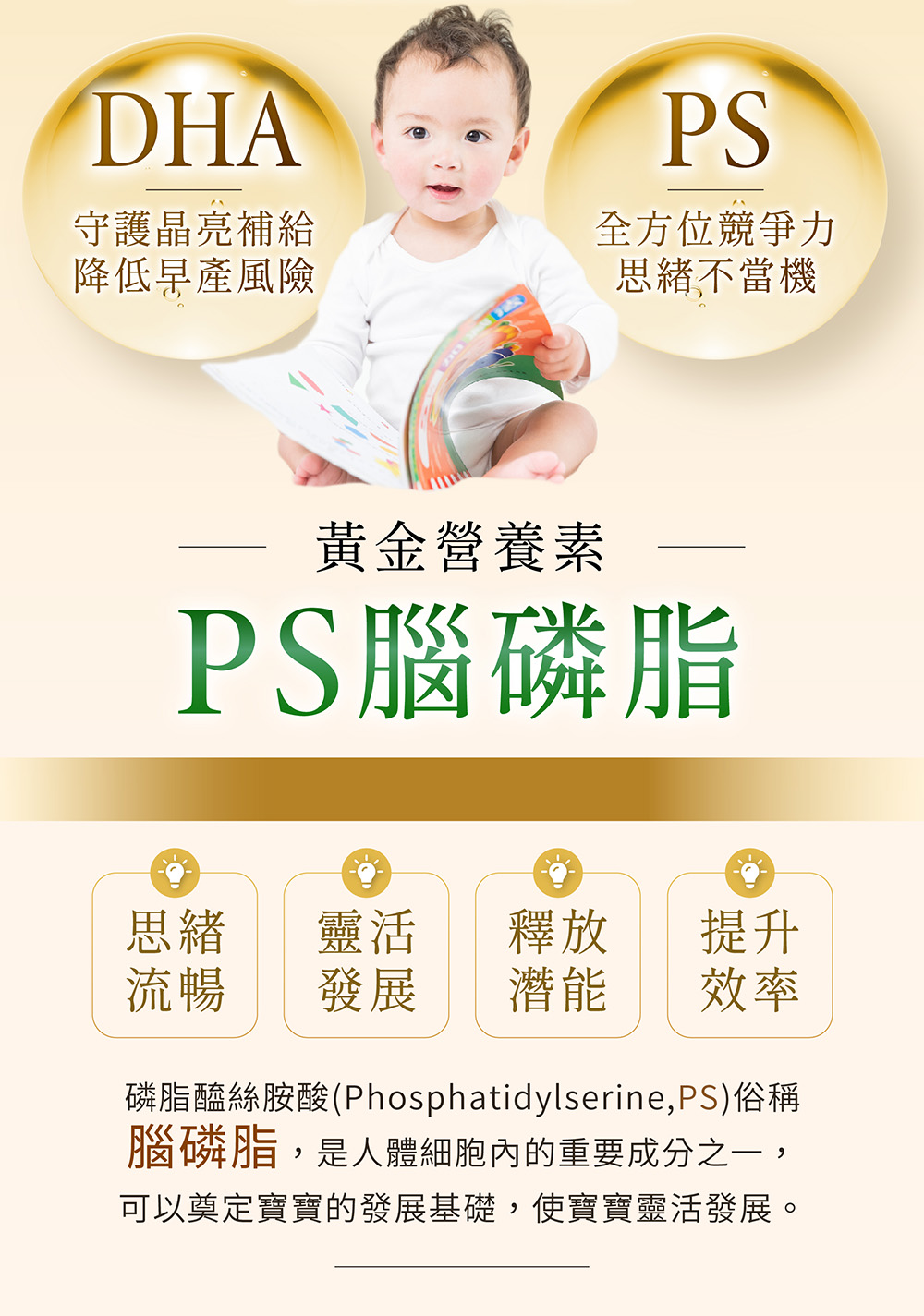 磷脂絲胺酸Phosphatidylserine,PS俗稱