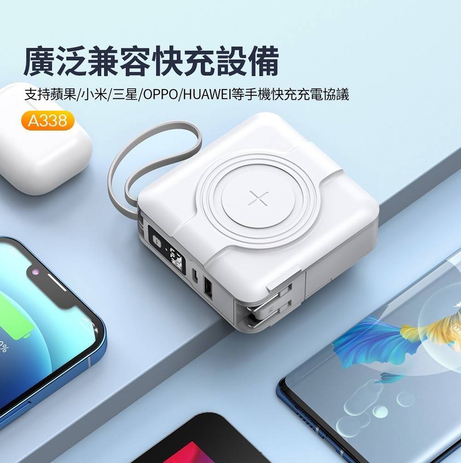 廣泛兼容快充設備 支持蘋果小米三星OPPOHUAWEI等手機快充充電協議