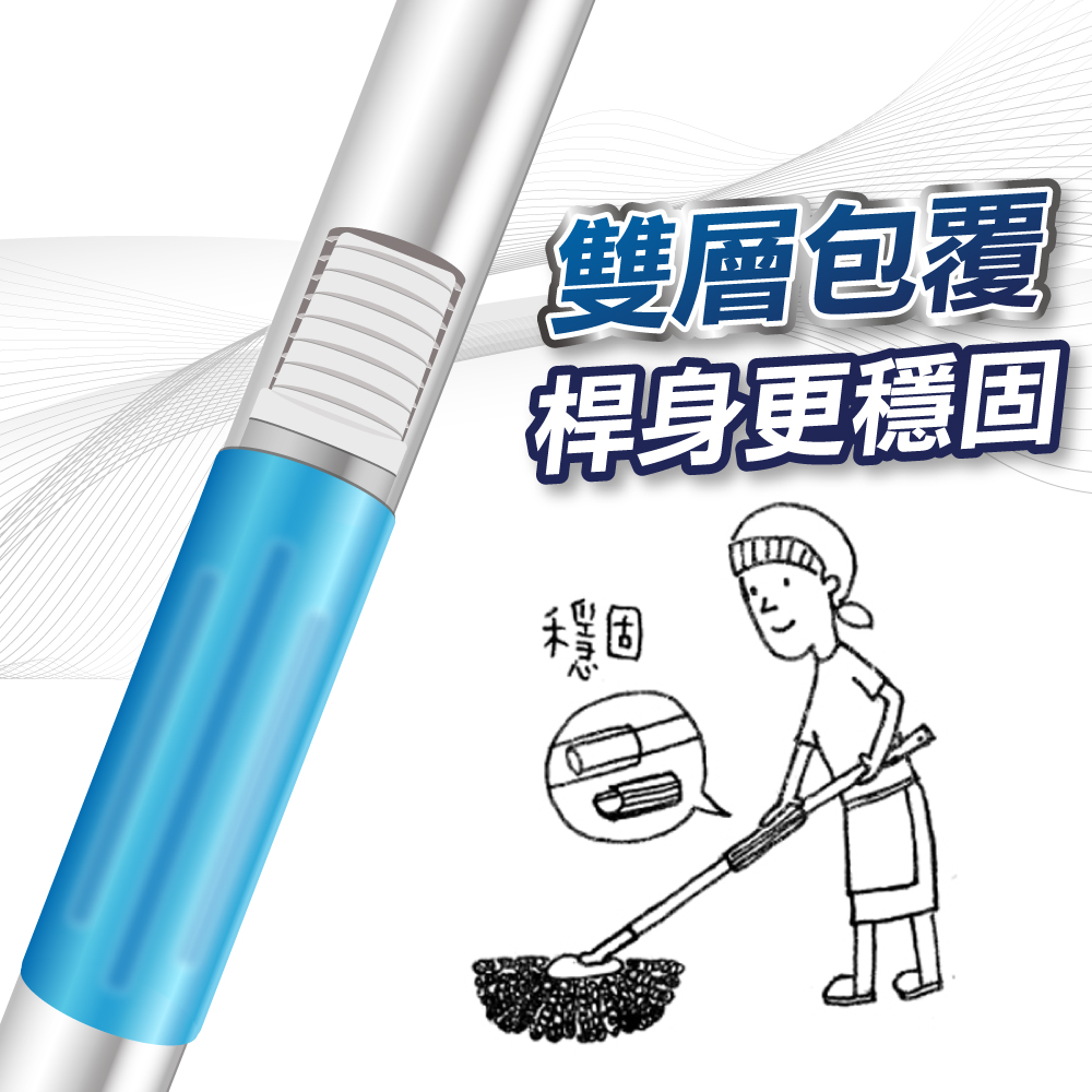 雙層包覆 桿身更穩固 程固 