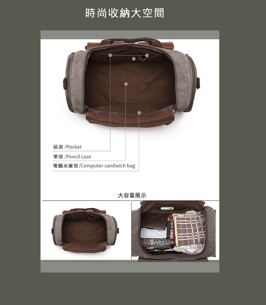 時尚收納大空間 插袋 Pocket 筆袋Pencil case 電腦夾層袋Computer sandwich bag 大容量展示 