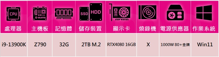 技嘉平台 i9廿四核心GeForce RTX 4080 Wi