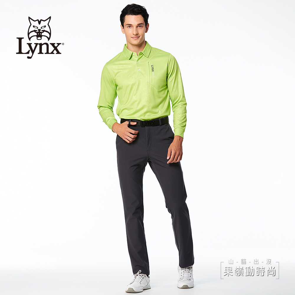 Lynx Golf 男款日本進口布料彈性舒適立體凸印造型脇邊