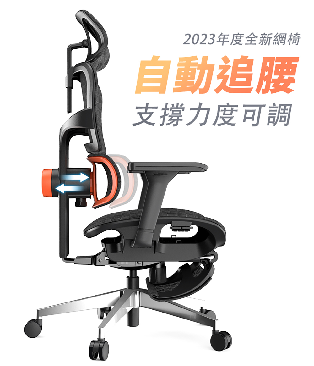 NEWTRAL PRO 全球首創 腰部自動追蹤人體工學椅 久