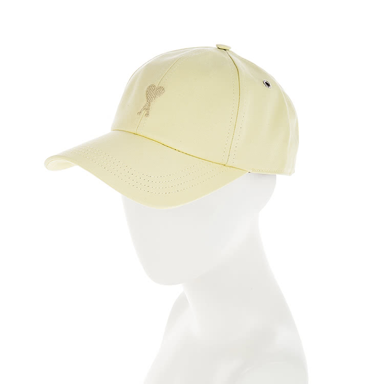 AMI PARIS 經典刺繡愛心棉質棒球帽(黃色)評價推薦