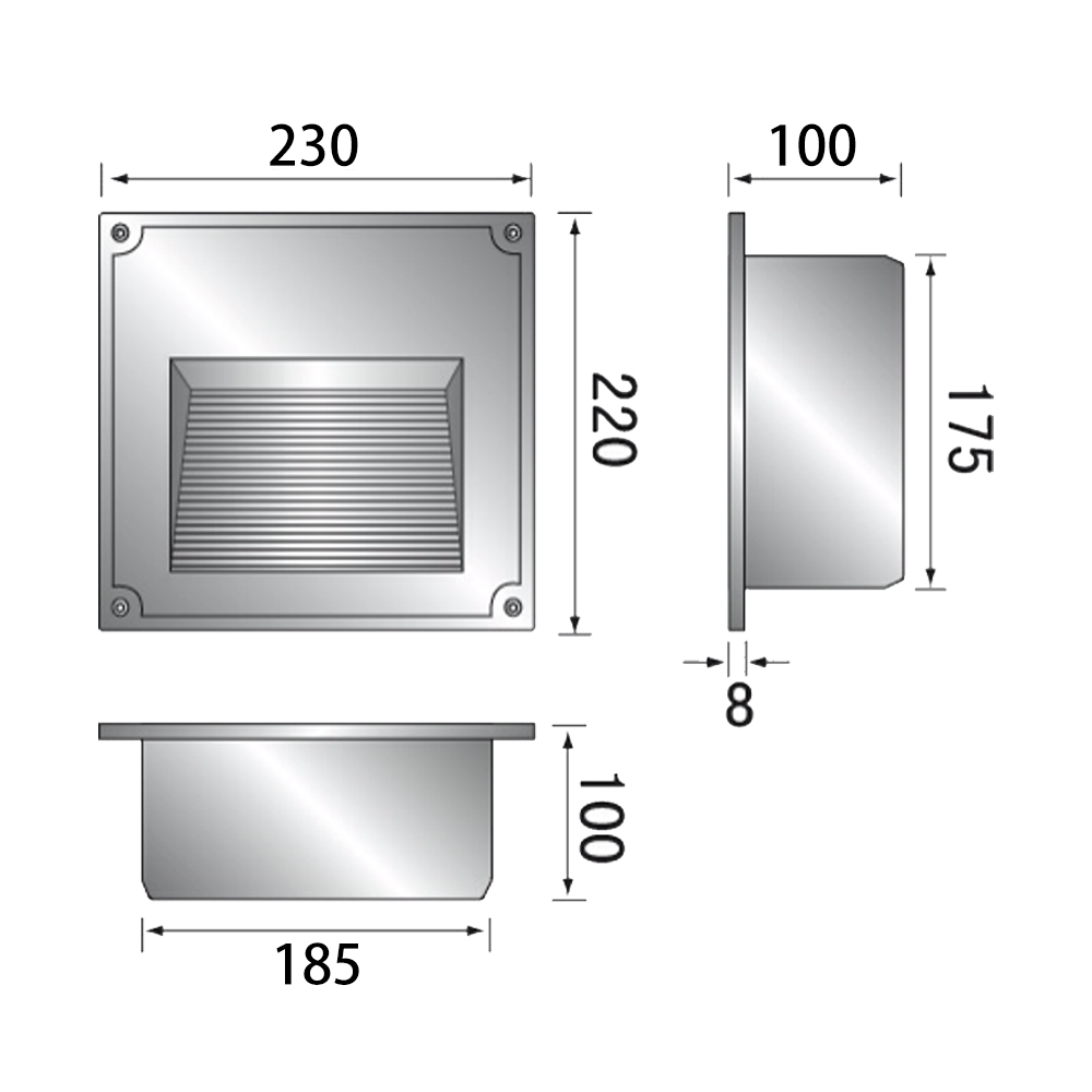 彩渝 階梯燈(戶外燈具 防水型 可搭配LED 可客製化 附預