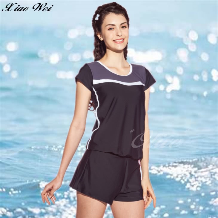 小薇的店 泳之美品牌時尚二件式短袖泳裝(NO.289308)