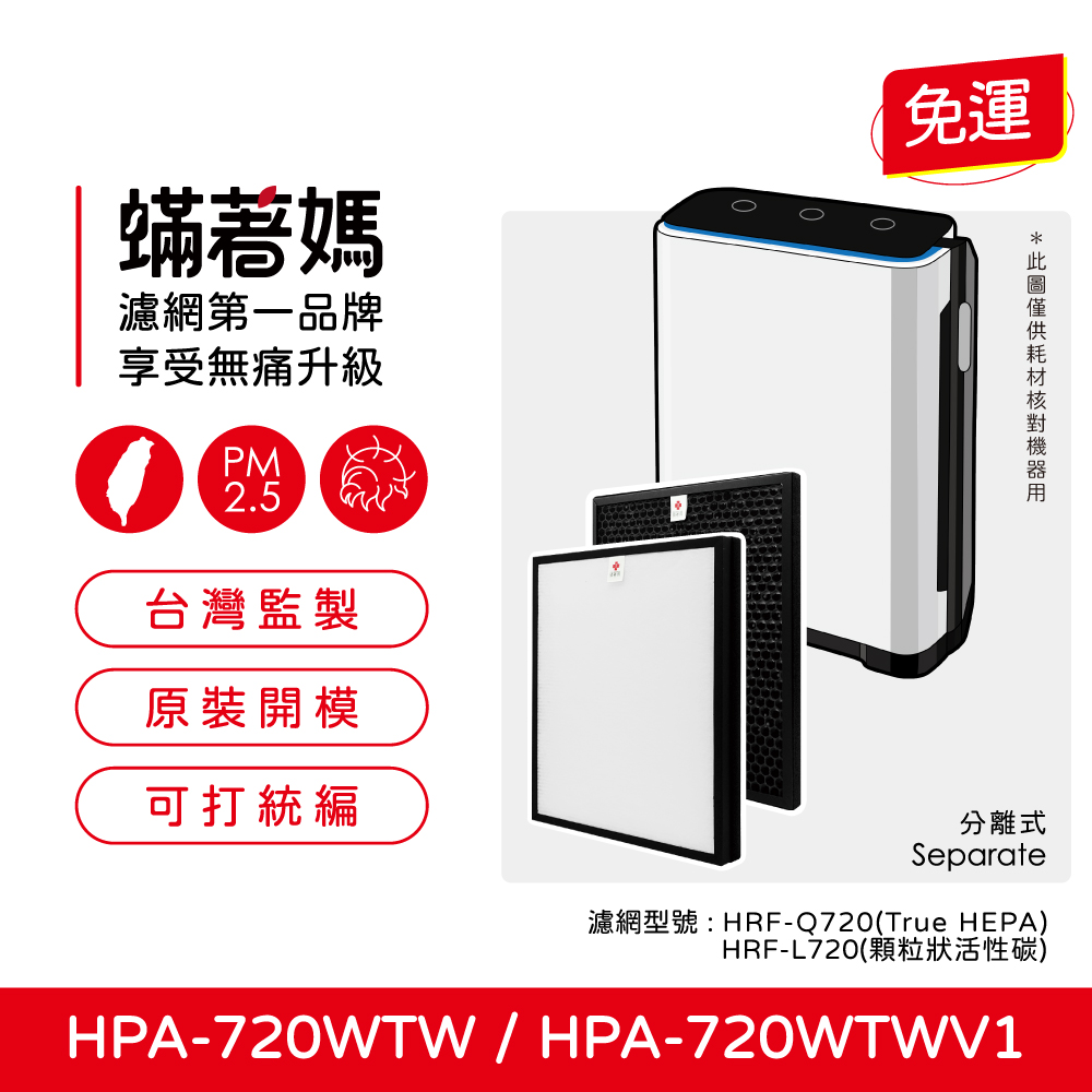 蟎著媽 高效型濾網(適用 Honeywell HPA720 