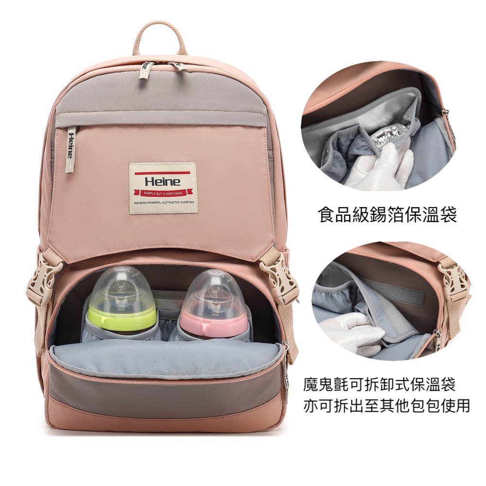 FASHION ENVIRONMENTAL MAILYFIRSTON DIADOR B头公 食品級錫箔保溫袋 魔鬼氈可拆卸式保溫袋 亦可拆出至其他包包使用 