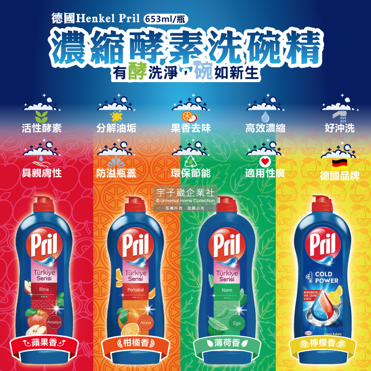 德國Henkel Pril 653ml瓶