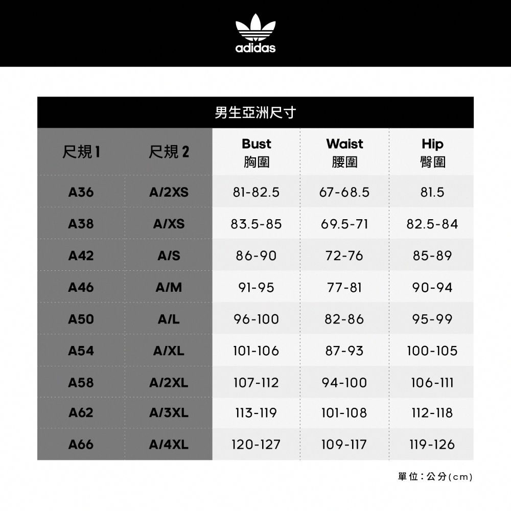 男生亞洲尺寸