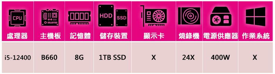 技嘉平台 犀牛戰士i512230 六核影音文書機(i5-12