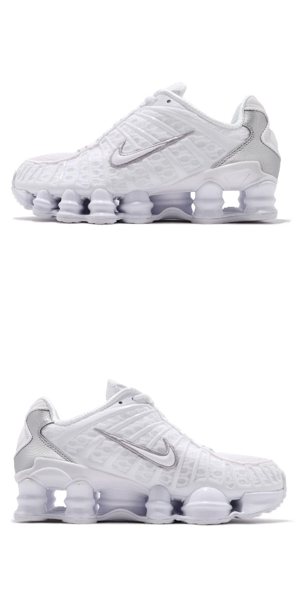 NIKE 耐吉 休閒鞋 Wmns Shox TL 白 銀 女