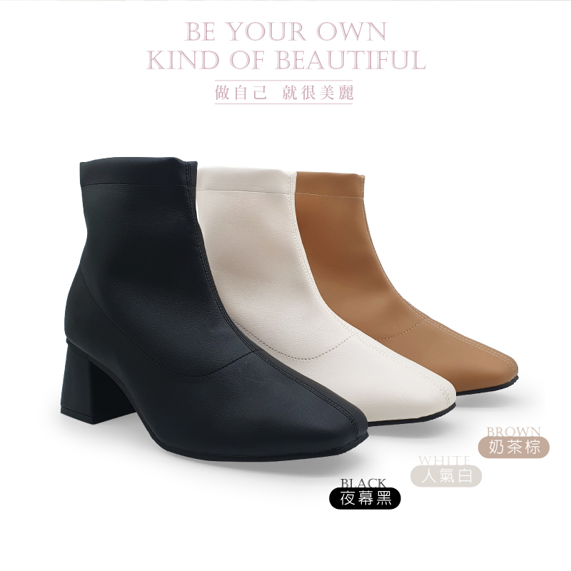 Normady 諾曼地 女靴 短靴 MIT台灣製 顯瘦潮流素