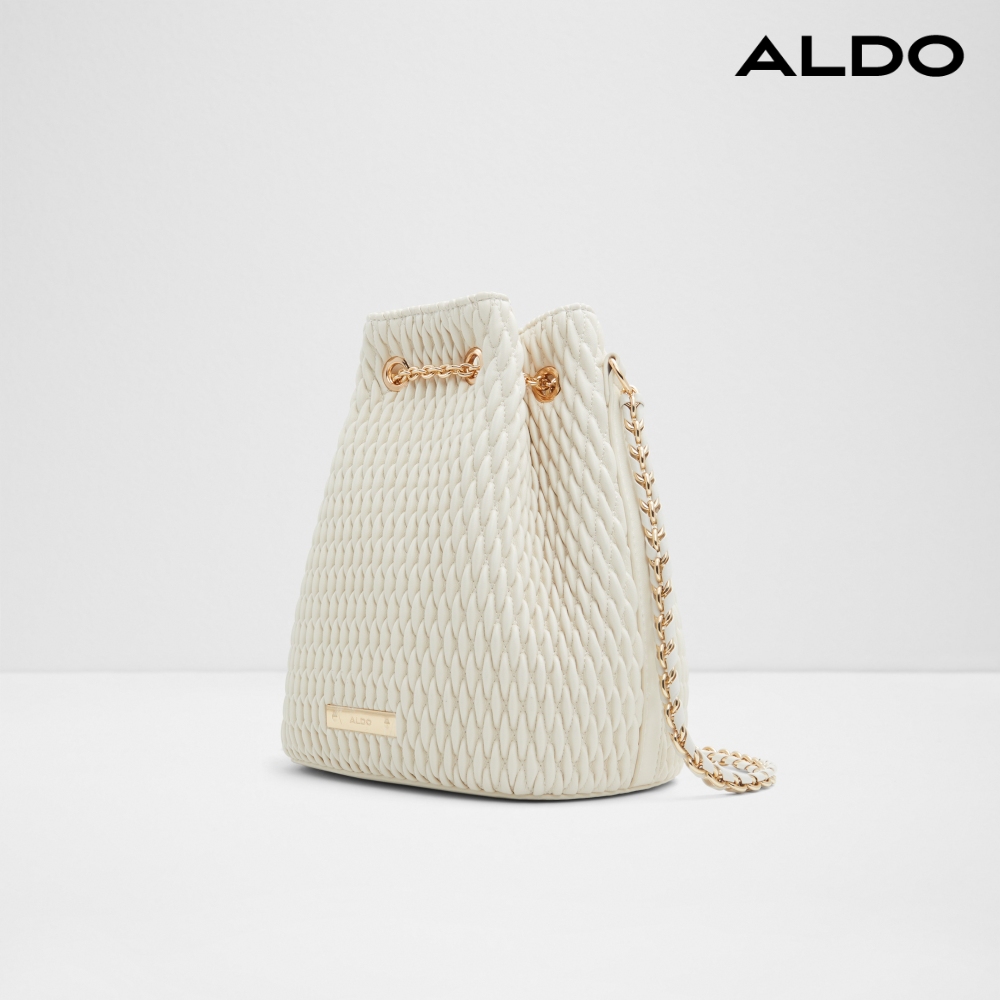 ALDO NATALYA-質感立體皺褶紋水桶包(米白色)品牌