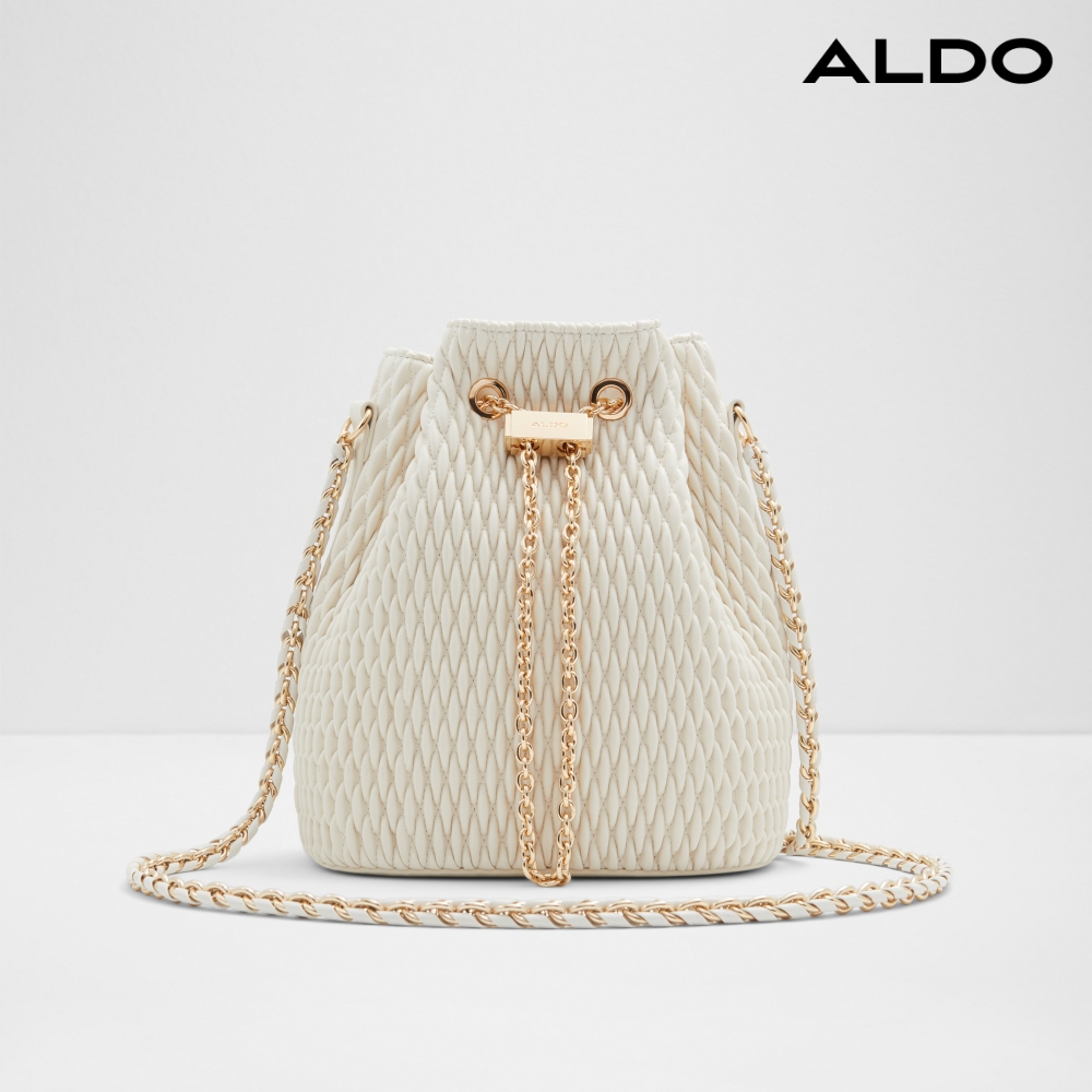 ALDO NATALYA-質感立體皺褶紋水桶包(米白色)品牌