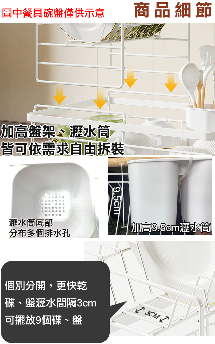 圖中餐具碗盤僅供示意