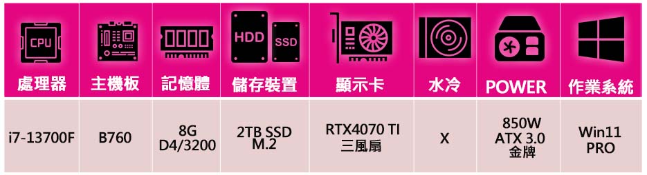 微星平台 i7十六核Geforce RTX4070Ti Wi