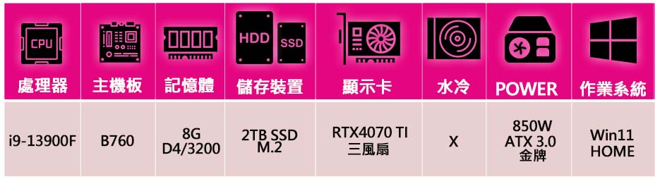 微星平台 i9二四核Geforce RTX4070Ti Wi