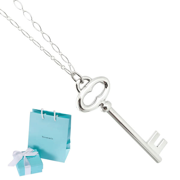 Tiffany&Co. 蒂芙尼 925純銀-KEY長鑰匙墜飾
