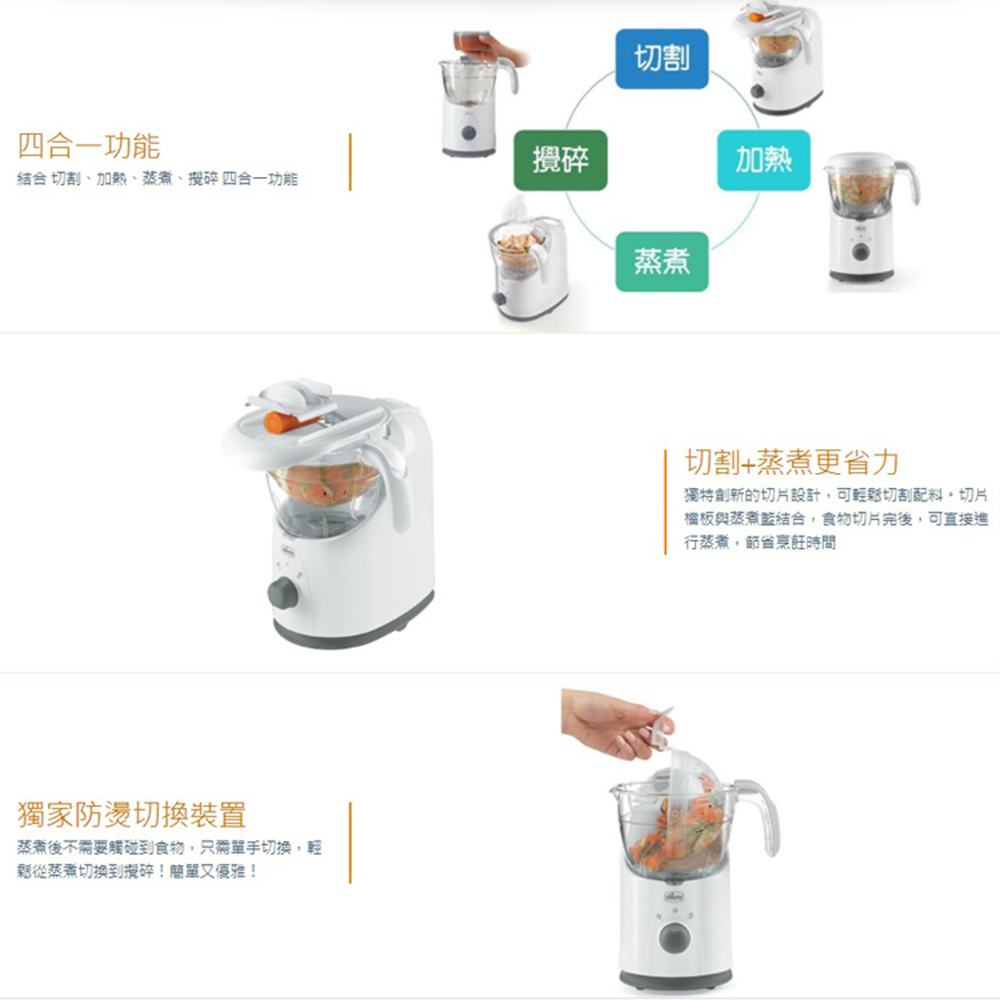 Chicco 多功能食物調理機+多功能不鏽鋼保溫罐(調理機/
