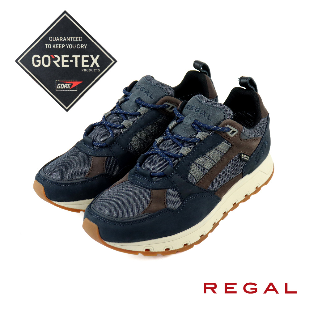 REGAL GORE-TEX防水透氣厚底休閒鞋 海軍藍(50