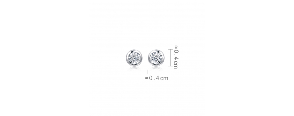 點睛品 炫幻小氣泡 18K金鑽石耳環(一對)優惠推薦