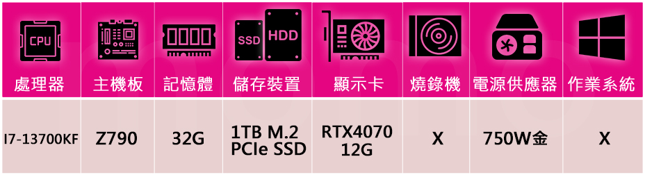 技嘉平台 i7十六核GeForce RTX 4070{極光星