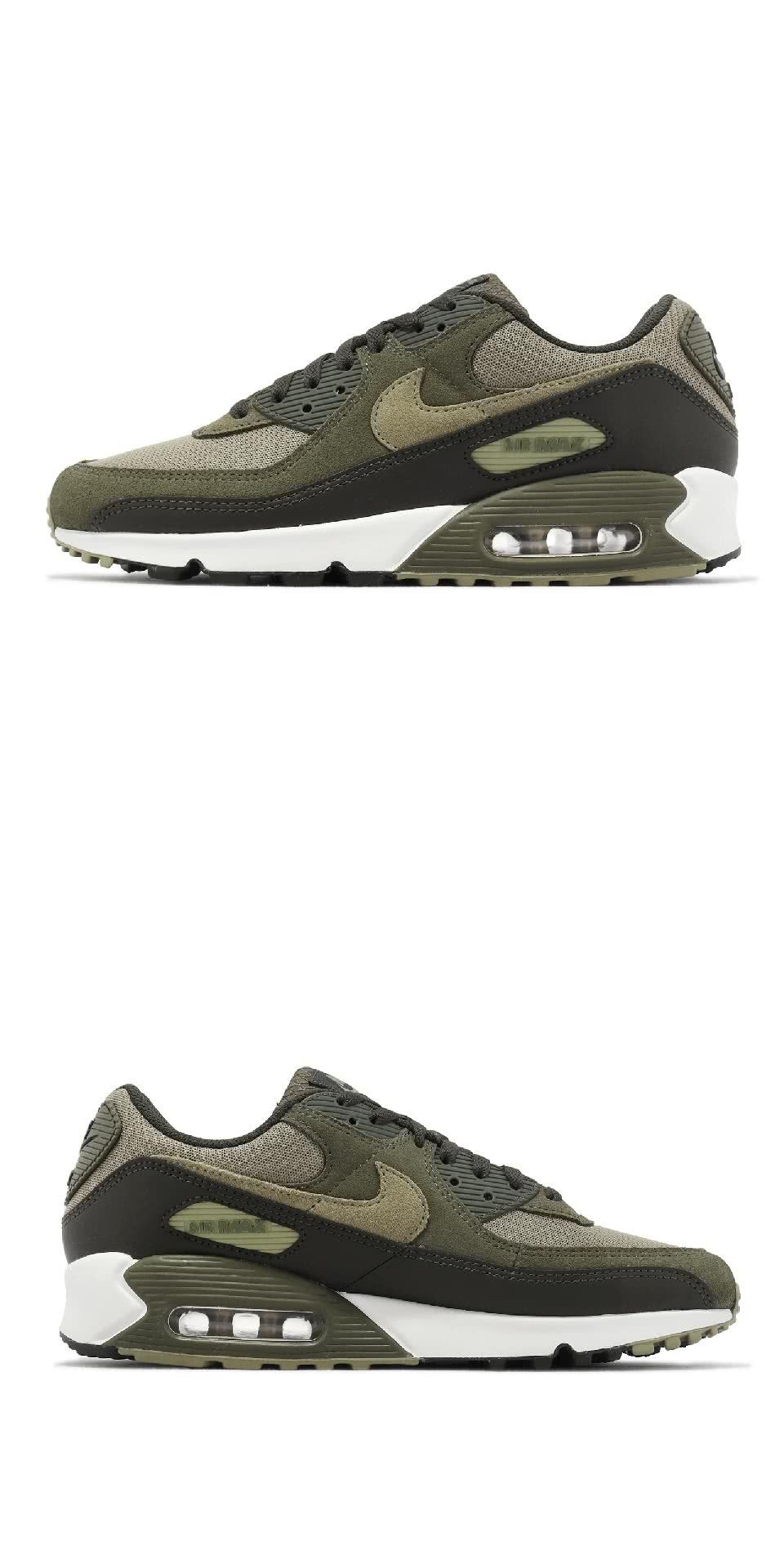 NIKE 耐吉 休閒鞋 Air Max 90 男鞋 橄欖綠 