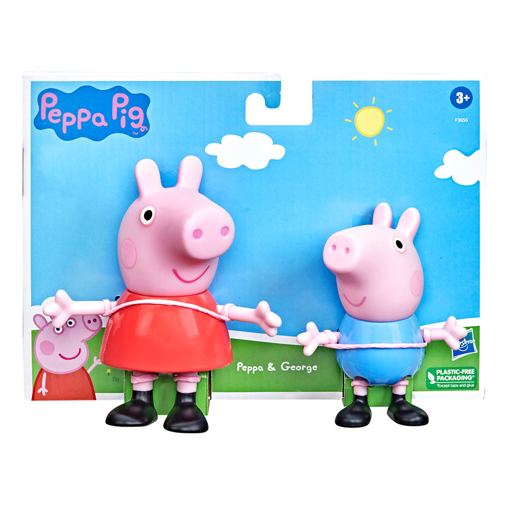 Peppa Pig 粉紅豬 粉紅豬小妹 大尺寸雙角色組 F3